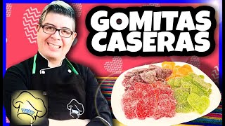 COMO HACER GOMITAS CASERAS SIN USAR MOLDE | GUMMY CANDY | GOMITAS CON 3 INGREDIENTES