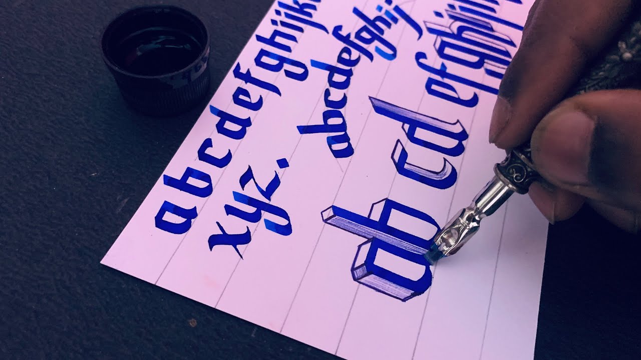 handwriting-with-feather-pen-how-to-start-calligraphy-how-to