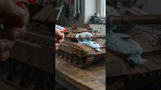 Melting Heavy Rust Off a Russian T-72 Tank! 🤯🔥