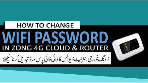 How To Change Wifi Password In ZOng USb EVO 4G LTE Wingle & Router
