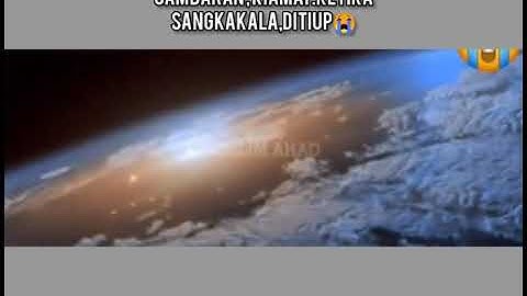 Gambaran kiamat saat sangkakala ditiup