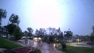 Nebraska weather time lapse: derecho, wall cloud, tornado, vivid lightning - May 24, 2024