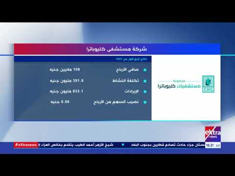 مال وأعمال نتائج صافي أرباح شركة مستشفى كليوباترا في الربع الأول من 2021