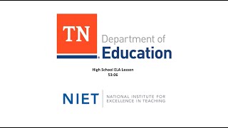 High School ELA lesson for TEAM Training