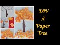 Diy paper tree  how to make paper tree  origami paper tree  easy tree  tree   painting a tree