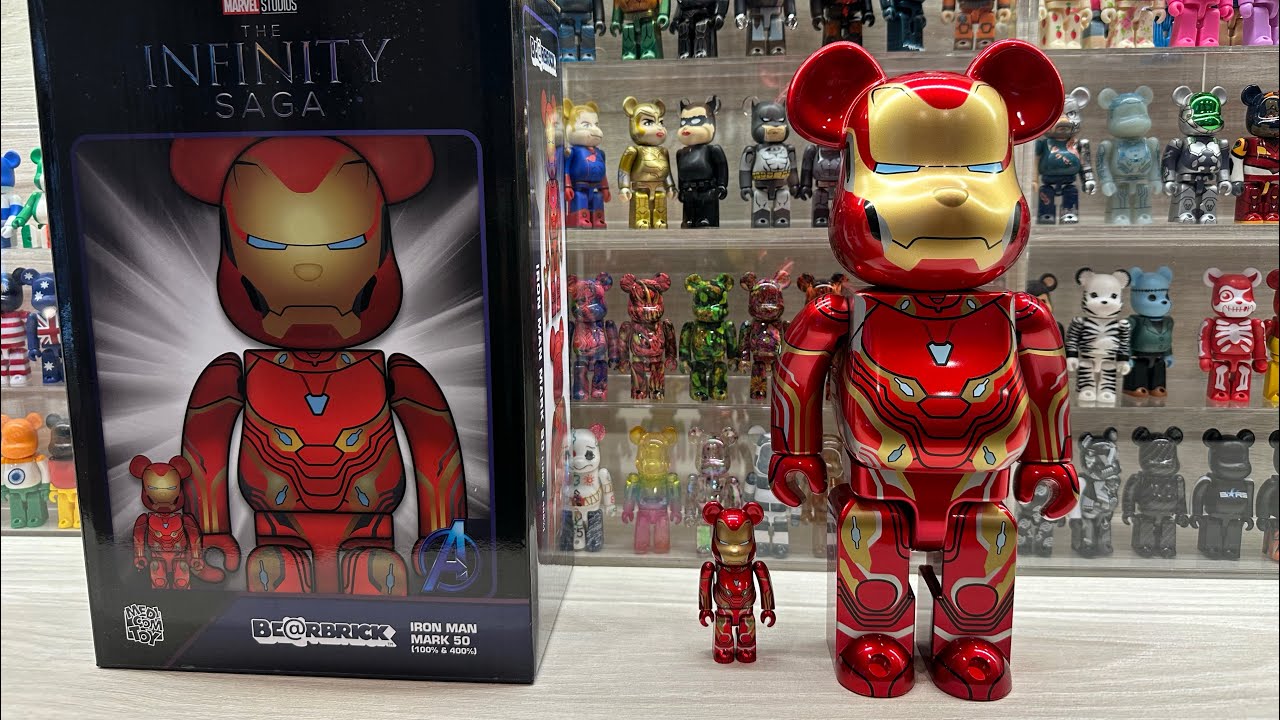 Bearbrick Unboxing: Iron Man Mark 50 - Marvel Infinity Saga - 400% & 100%