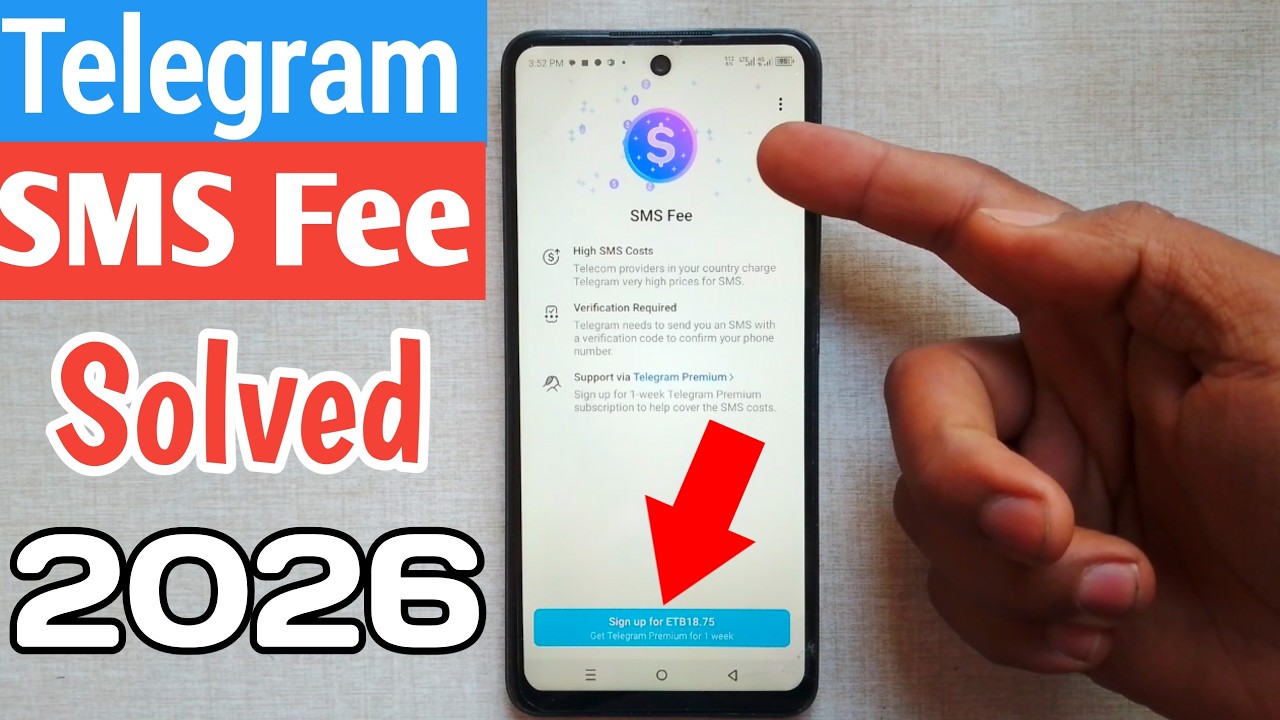 How to fix telegram code SMS problem 2026 #fix telegram SMS Fee issue