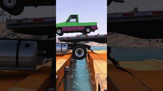 Extreme Car Crossing Challenge#beamngdrive #carcrossing #extremechallenge #beamngphysics #shorts