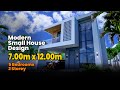 Modern small house design  700m x 1200m  2 storey with 5 bedrooms