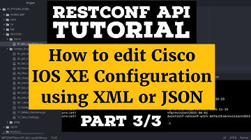 RESTCONF API Tutorial Using Cisco IOS |Part 3/3|  Automation Example Add Edit Delete Cisco Config
