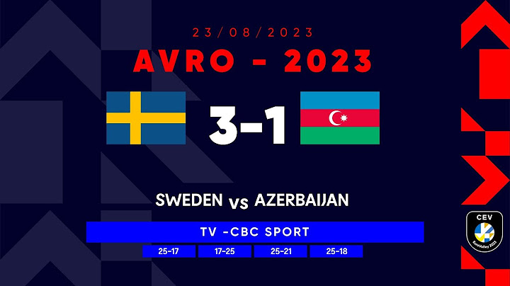 İsveç 3:1 Azərbaycan | 2023-cü il Avropa çempionatı, QADINLAR | TAM OYUN (23.08.2023)