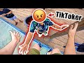 Escaping angry tiktok star epic parkour pov chase