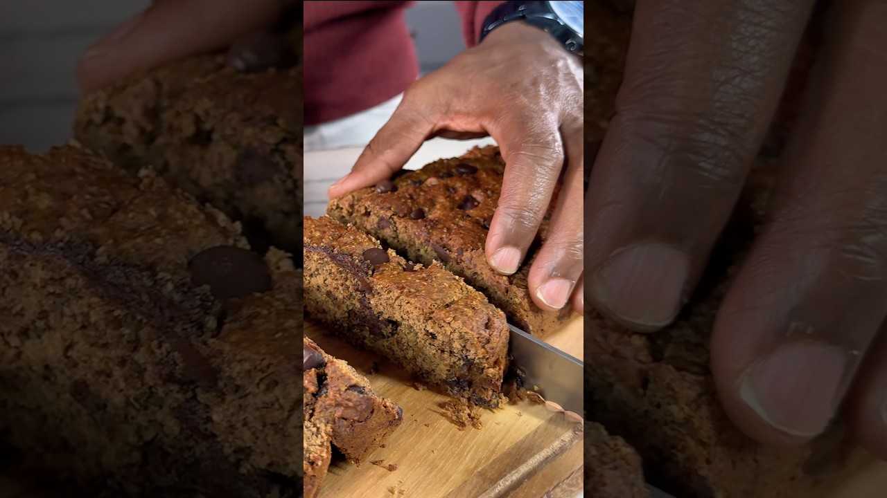💛 Vegan High Protein Chocolate Chip Banana Bread #refinedsugarfree  #empoweredbycomplement