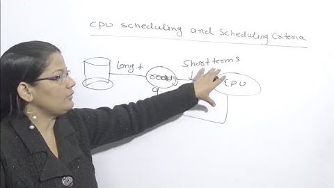 CPU Scheduling and Scheduling criteria in operating system in Hindi  Lec-12