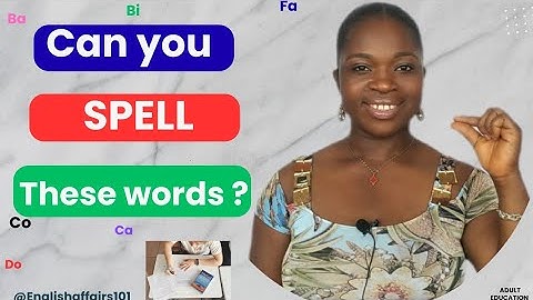 Learn How To Spell Any Difficult Word (s) English With Easy(ENGVID)