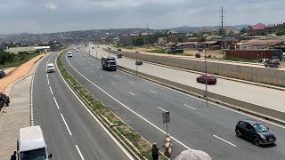 BREAK! Glamorous First Lane Markings Unveiled on Ghana’s Massive 10-Lane Ofankor–Nsawam Highway!
