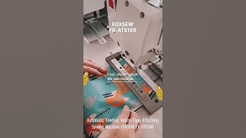 Automatic Feeding Velcro Tape Attaching Sewing Machine Unit