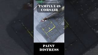 Bare metal chipping and other paint distress techniques - 1/48 F4U Corsair #plasticmodel #scalemodel