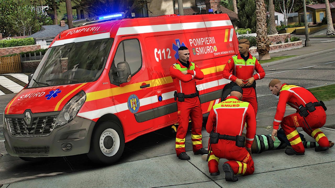 SITUATIE CRITICA! A INTRAT IN STOP-CARDIO-RESPIRATOR - GTA 5 - SMURD - LSPDFR