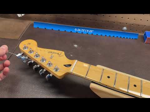 Quick fret and nut polish for this Fender Strat