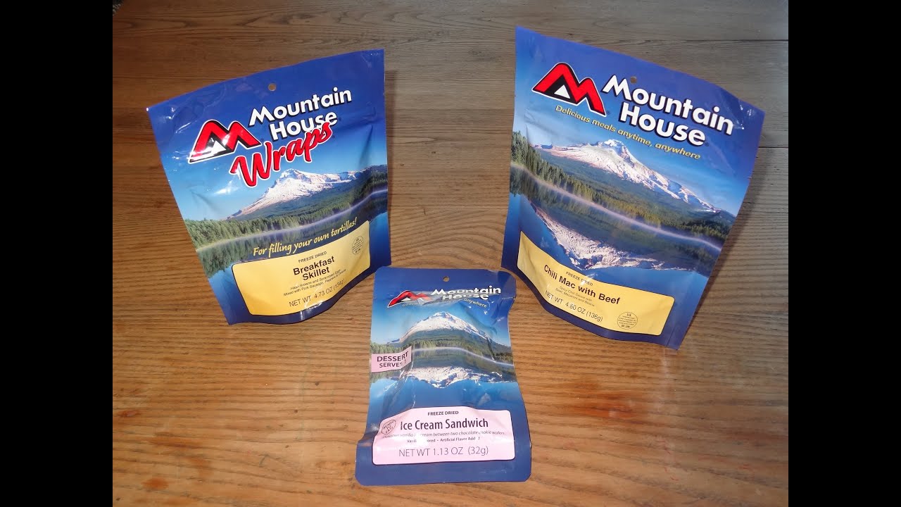 FreezeDried Foods Review Mountain House Breakfast Skillet and Chili