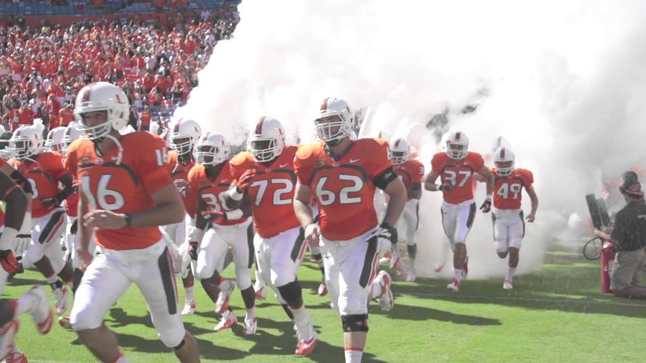 Miami Hurricanes Entrance YouTube