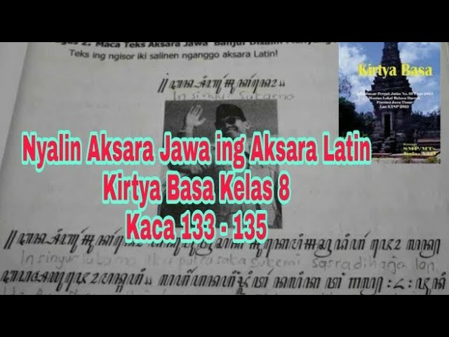 Nyalin Aksara Jawa Ing Aksara Latin Kirtya Basa Kelas 8 Hal 133 135 Youtube