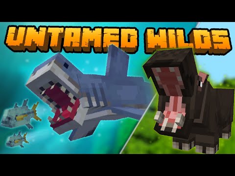 АКУЛЫ, ЗМЕИ И КУЧА НОВЫХ ЖИВОТНЫХ В МАЙНКРАФТЕ! UNTAMED WILDS - ПОЛНЫЙ ГАЙД ОБЗОР МОДА НА МАЙНКРАФТ