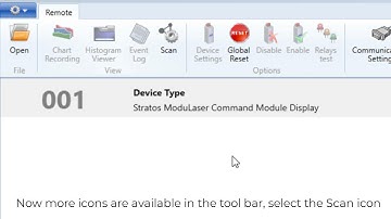 How To Do Load Configuration Using Remote  Software on Modulaser ASD