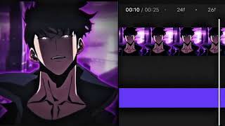 Jinwoo Sung edit tutorial in Capcut #sololeveling #jinwoo #animeshorts #animeedit #capcuttutorial 