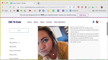 Creating a Member Profile on Wix.com