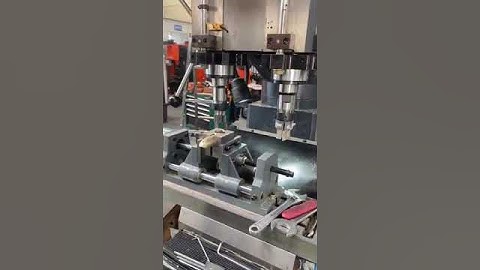 Manual Horizontal CNC Drilling Tapping Milling Machine For Double Spindle