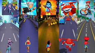 Runner Heroes 🆚 Angry Granny Run 🆚 Little Ram 🆚 Super Wings Jet Run 🆚 Golmaal Junior  screenshot 5