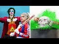 Rompiendo Cosas Crujientes en Slow Motion / Harley Quinn vs Joker
