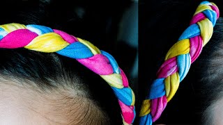 Braided Headband DIY - Hairband making at home - Fabric Headband Tutorial