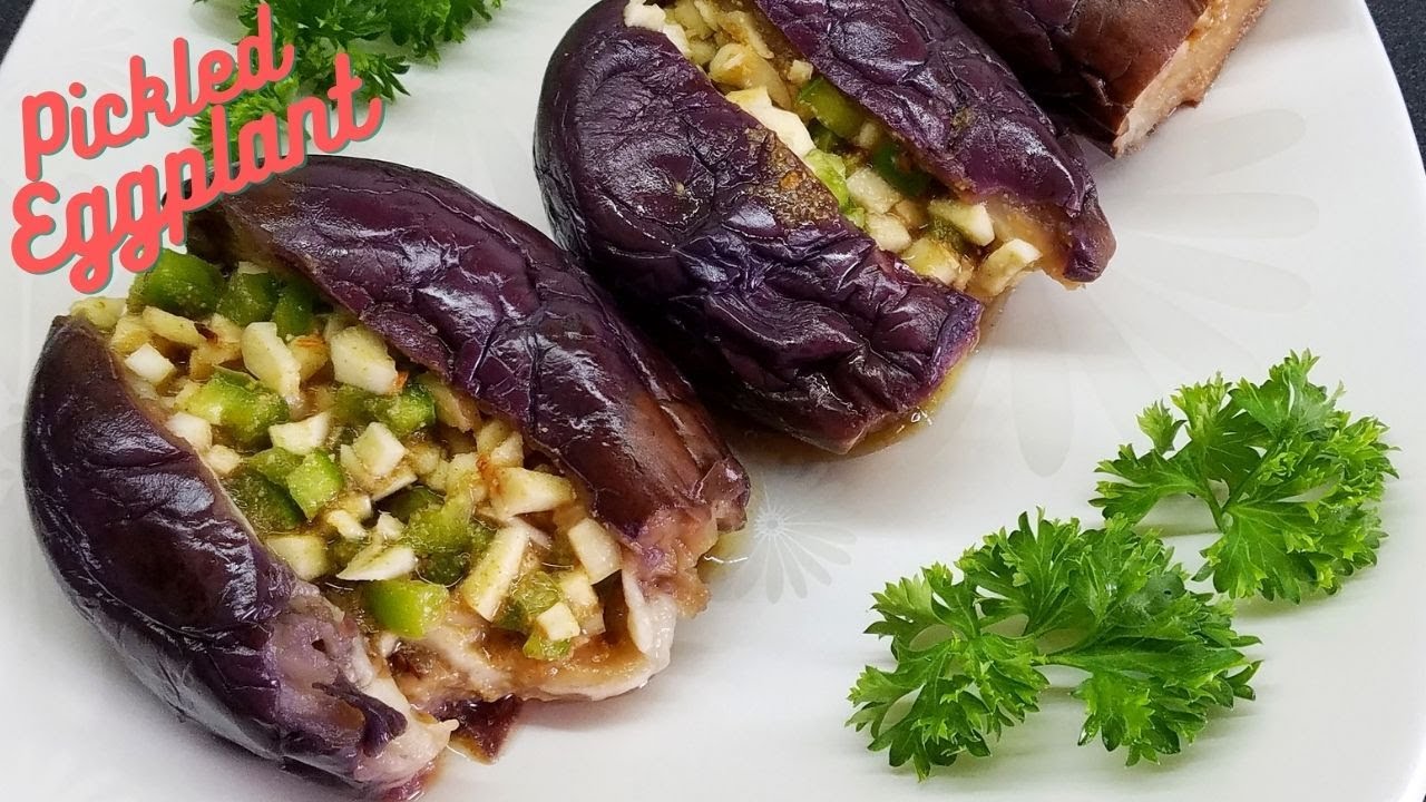 Pickled Eggplant Makdoos Vegan Eggplant Recipe Makdous Pickled