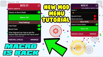 Agario Macro Mod menu with zoom 2023 for Android and iOS