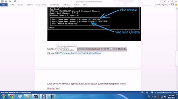 Sửa lỗi NTLDR is missing ....press ctrl + alt + delete .avi
