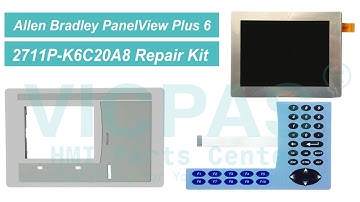 How to Repair 2711P-K6C20A8 Panelview Plus 6 Terminals Keypad LCD Display Plastic Case?