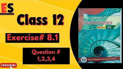 Kpk 2nd year mathematics chap 8 conic section exercise 8.1 Question 1-4