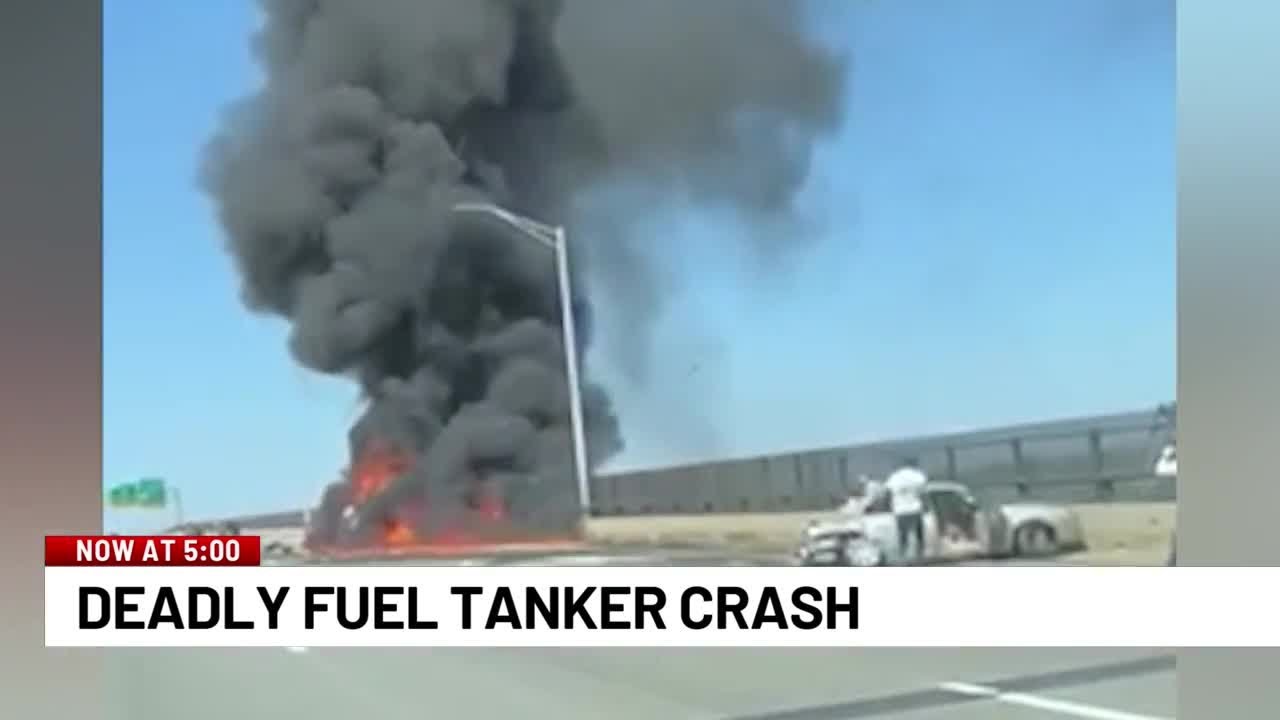 Deadly fuel tanker rollover sparks fire, shuts down Interstate 95 South in Groton YouTube