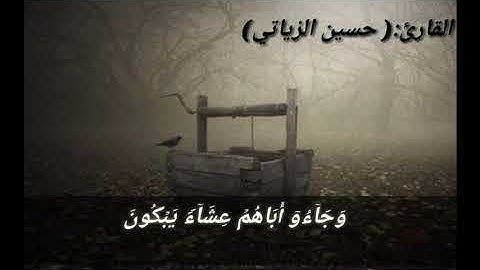 ما تيسر من سورة يوسف (القارئ حسين الزياتي)