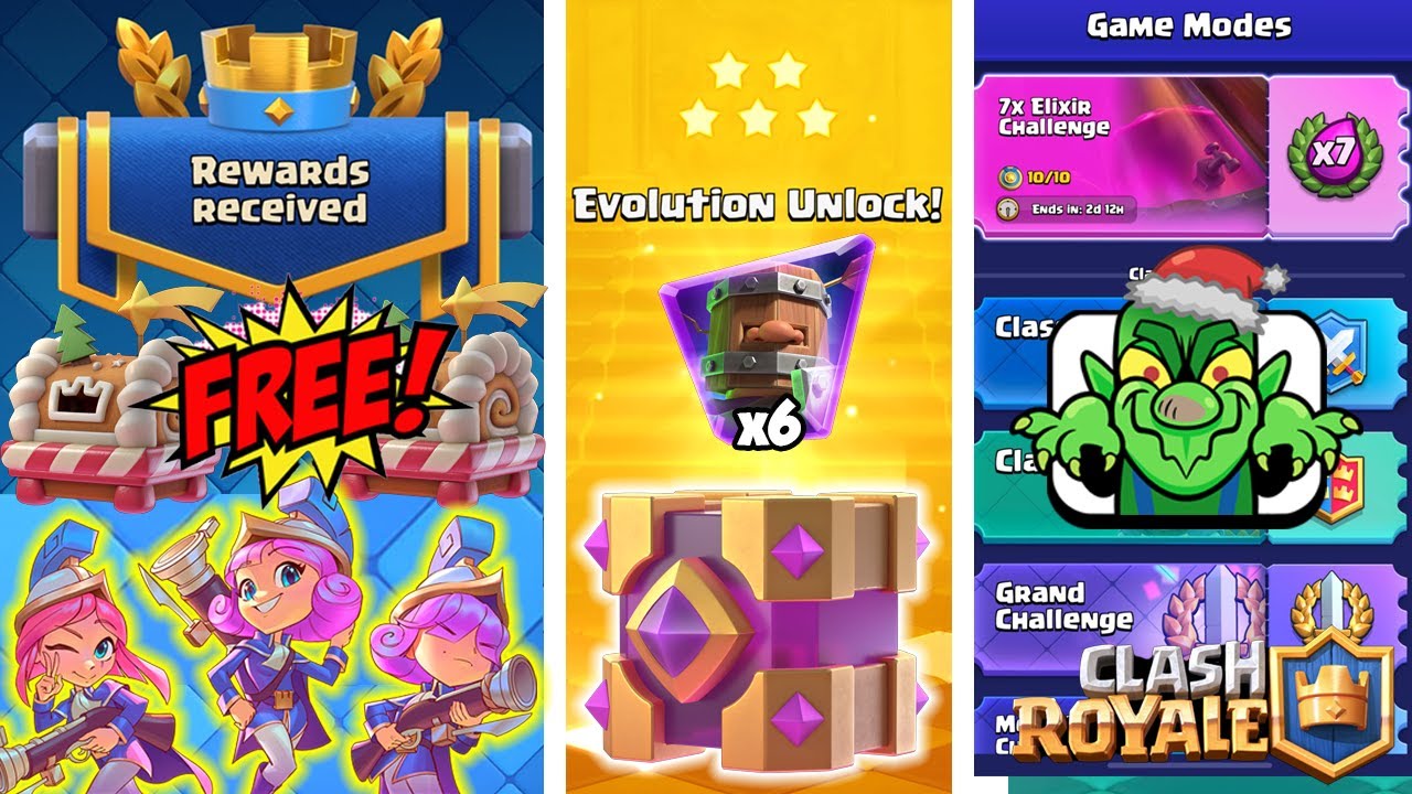 New Limited Free Rewards for EVERYONE! BEST DECKS for 7x Elixir ...