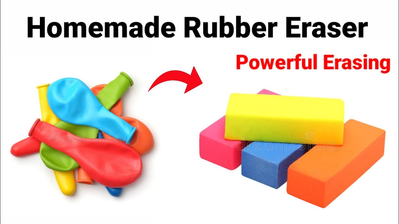 How to make Eraser/clay type Eraser at home easily making/how to make  Kneaded Eraser/homemade Eraser 