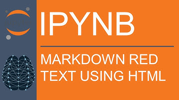 Jupyter Notebook | Markdown | Change Text Color To Red Using HTML