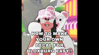 HOW TO MAKE A DECAL FOR BLOXBURG ON IPAD!!! *EASY!!!!*| anna roblox