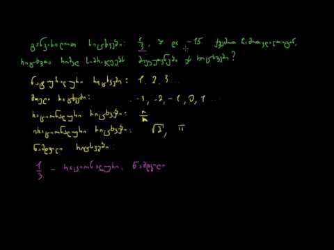 რიცხვითი სიმრავლეები