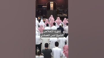 انس العمادي سورة الاخلاص برواية ورش