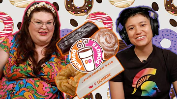 Kristin and Jen Try Every Donut From Dunkin Donuts | Kitchen & Jorn