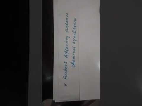 Factors affecting balanced chemical equation - YouTube